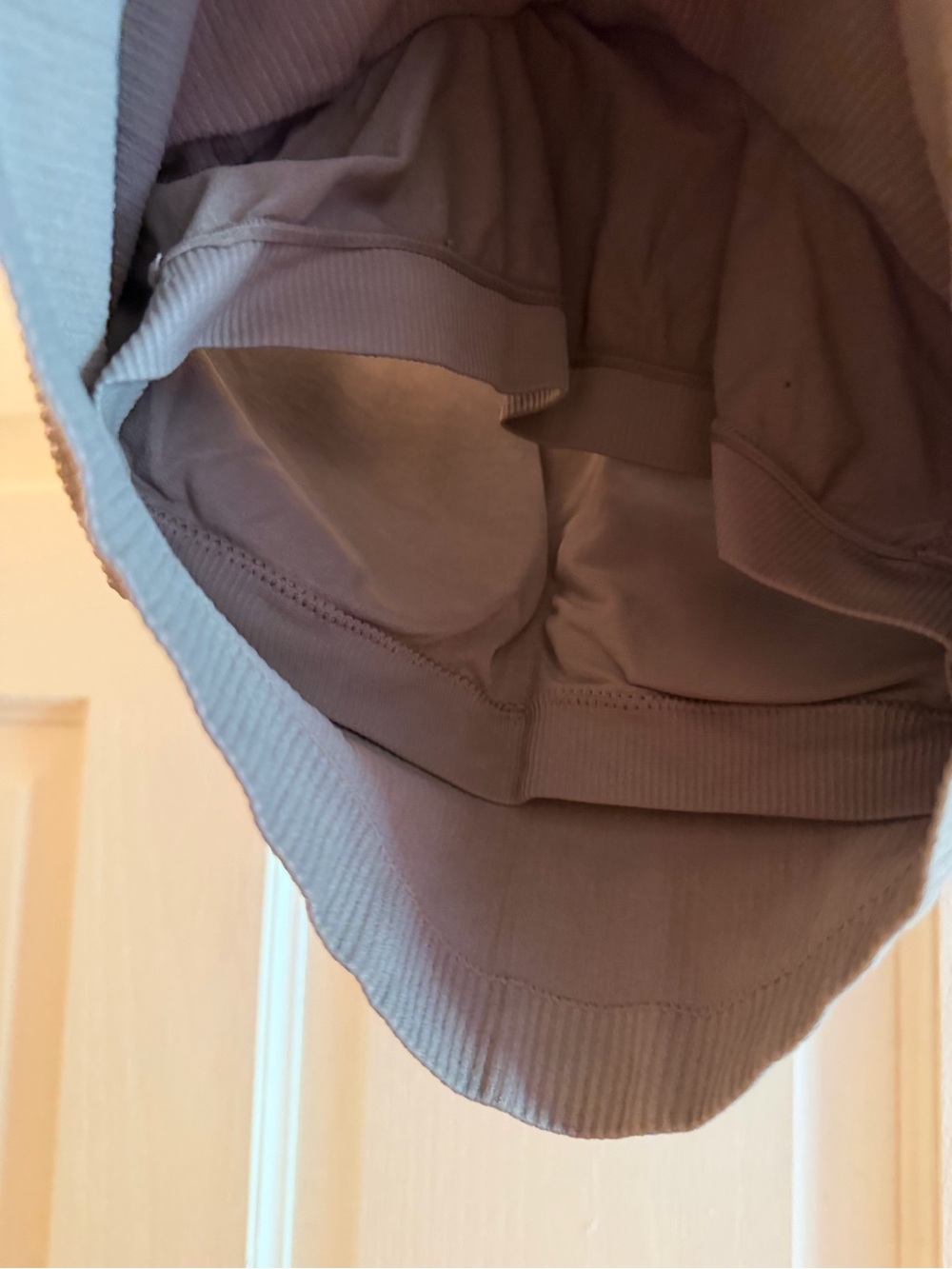 Amazon Ribbed Racerback Tank Top - Taupe - Picture 3 of 3